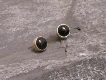 Earstudd Silver Onyx