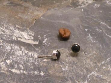 Earstudd Silver Onyx