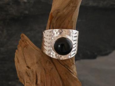 Silberring mit Onyx