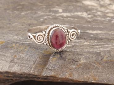 Silverring Garnet