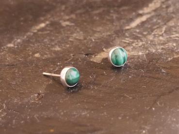 Earstudd Silver Malakite