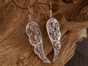 Earrings Silver   Moonstone