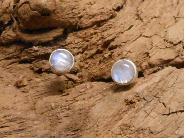 Earstudd Silver Moonstone