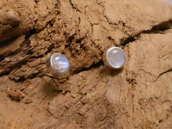 Earstudd Silver Moonstone