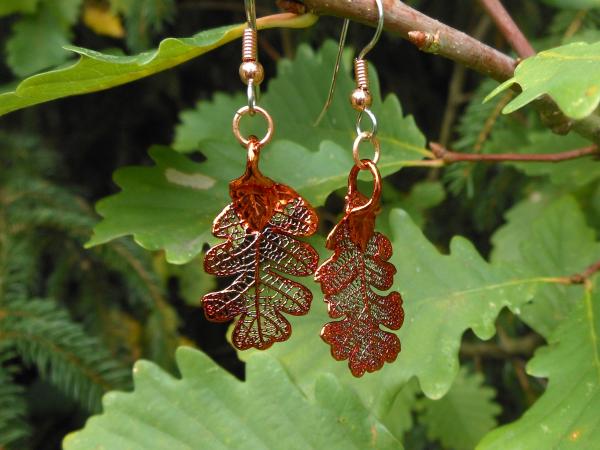 Leaf Copper  Earrings