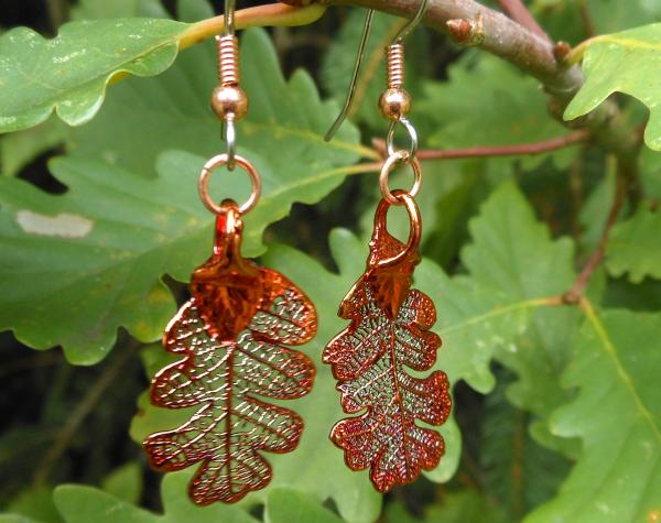 Leaf Copper  Earrings