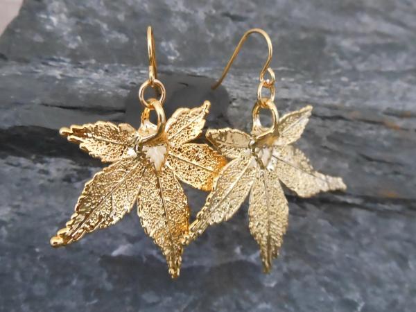 Leaf Copper goldplated Earrings
