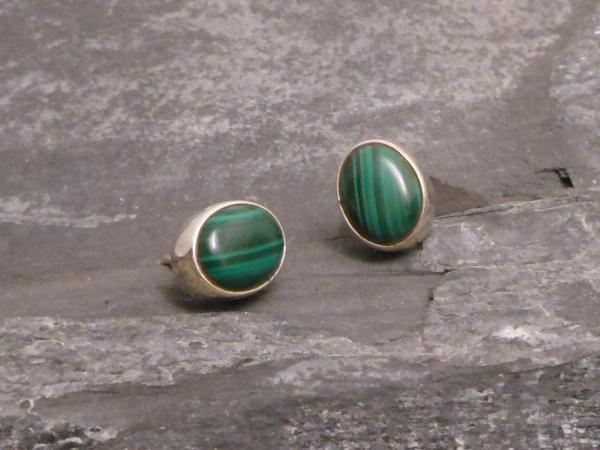 Earstudd Silver Malakite