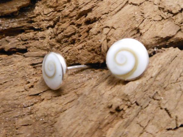 Earstudd Silver shiva-eye