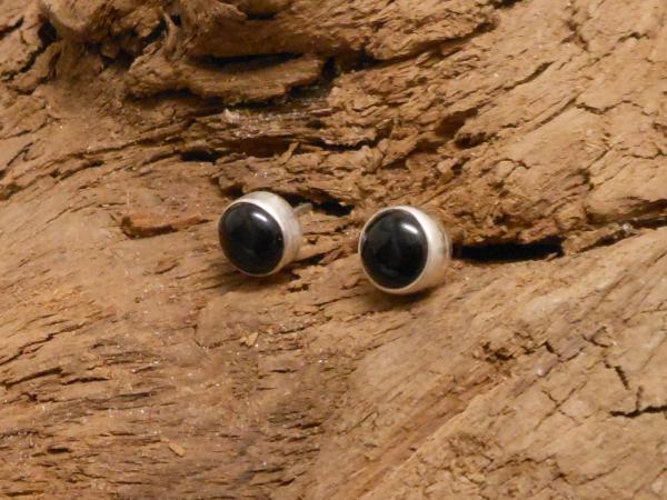 Earstudd Silver Onyx