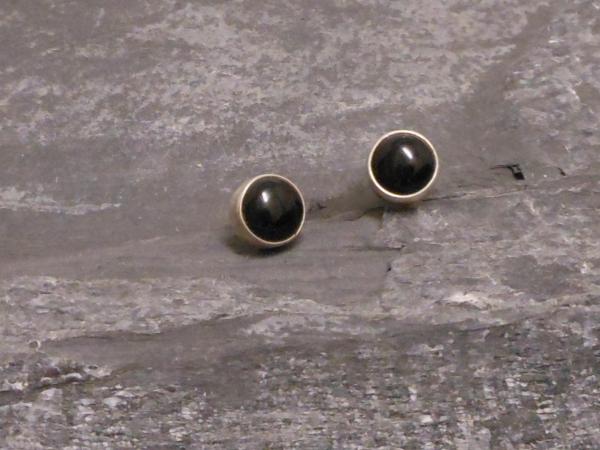 Earstudd Silver Onyx