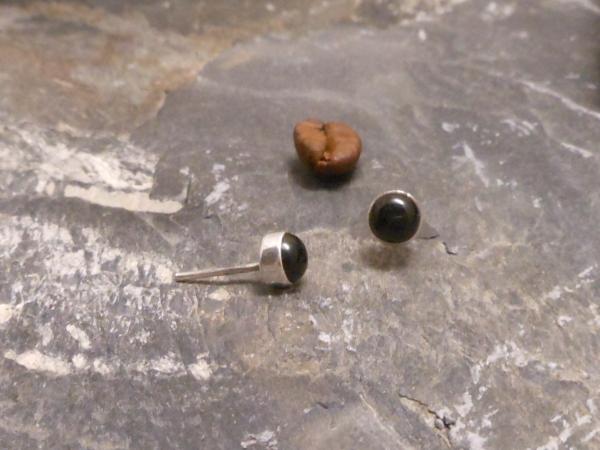 Earstudd Silver Onyx