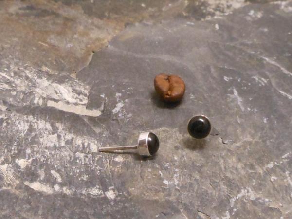 Earstudd Silver Onyx