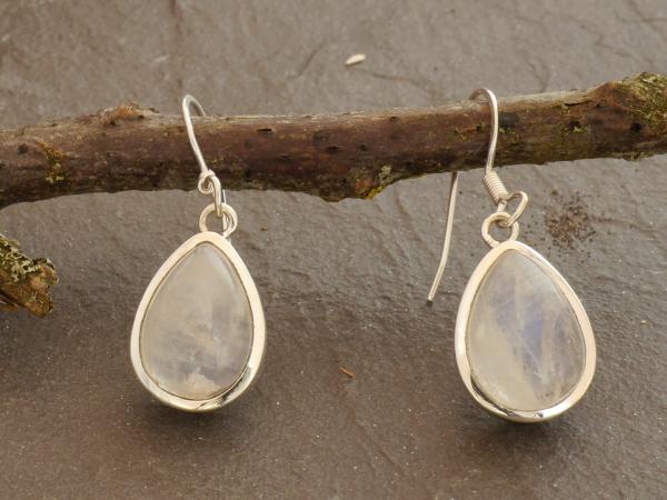 Earrings Silver  Moonstone