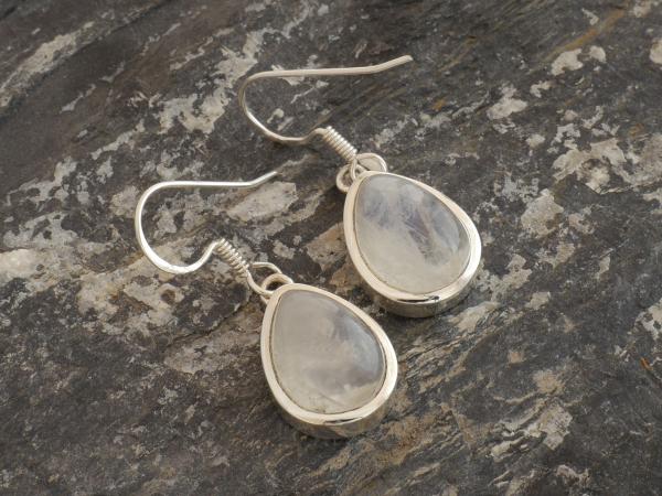 Earrings Silver  Moonstone