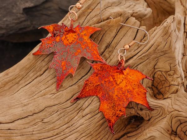 Leaf Copper  Earrings