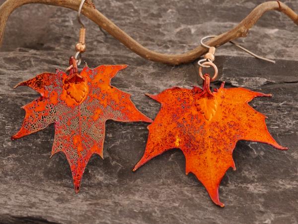 Leaf Copper  Earrings
