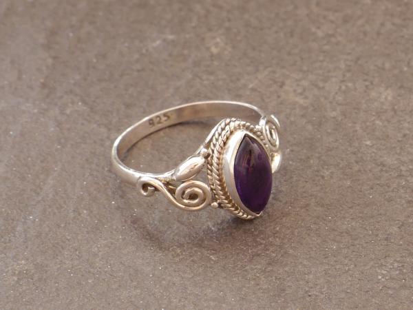 Silberring mit Amethyst
