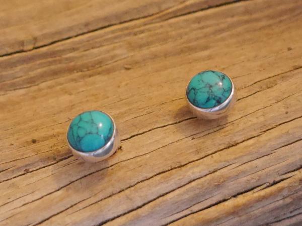 Earstudd Silver Turquoise