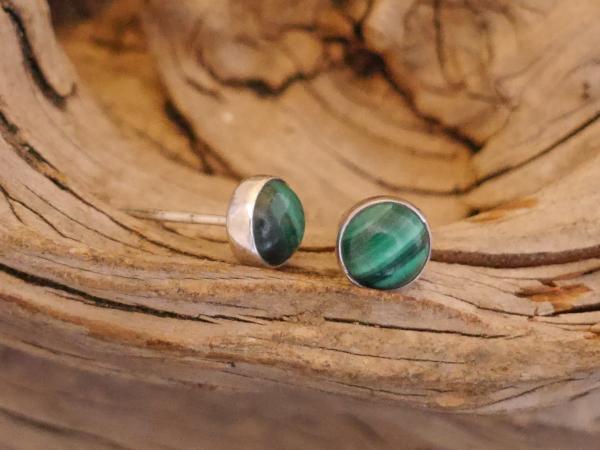 Earstudd Silver Malakite