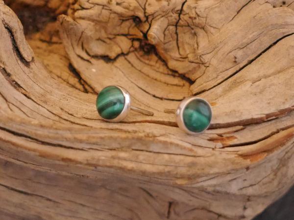 Earstudd Silver Malakite