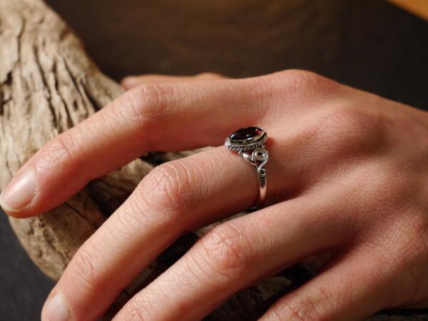 Silverring Garnet