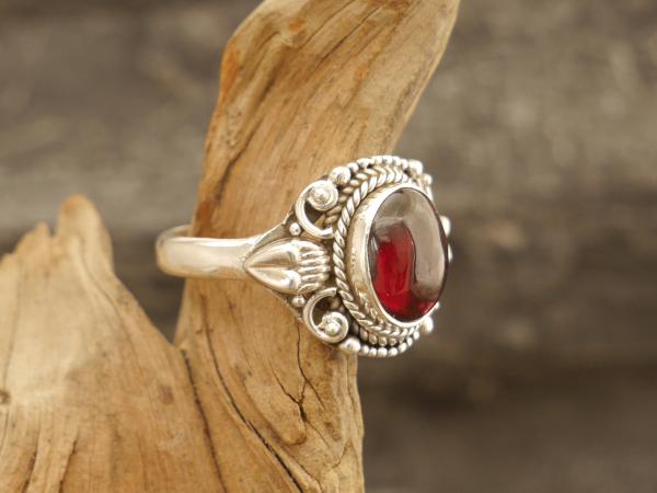 Silverring Garnet
