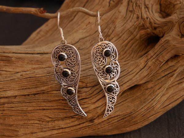 Earrings Silver   Agate